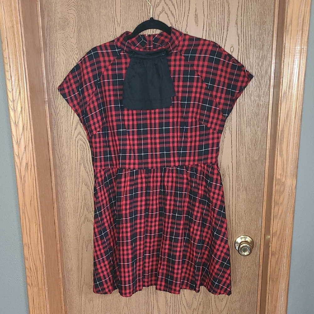 Plaid Mini Dress